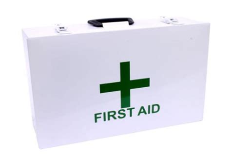 large metal first aid box|metal first aid box empty.